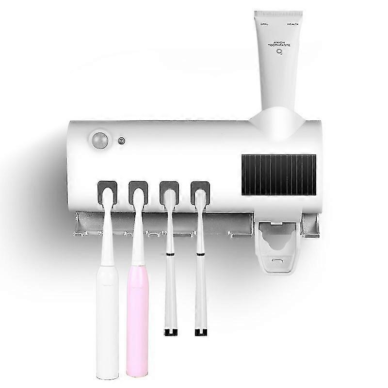 squeezing rack ultravi toothpaste toothbrush automatic