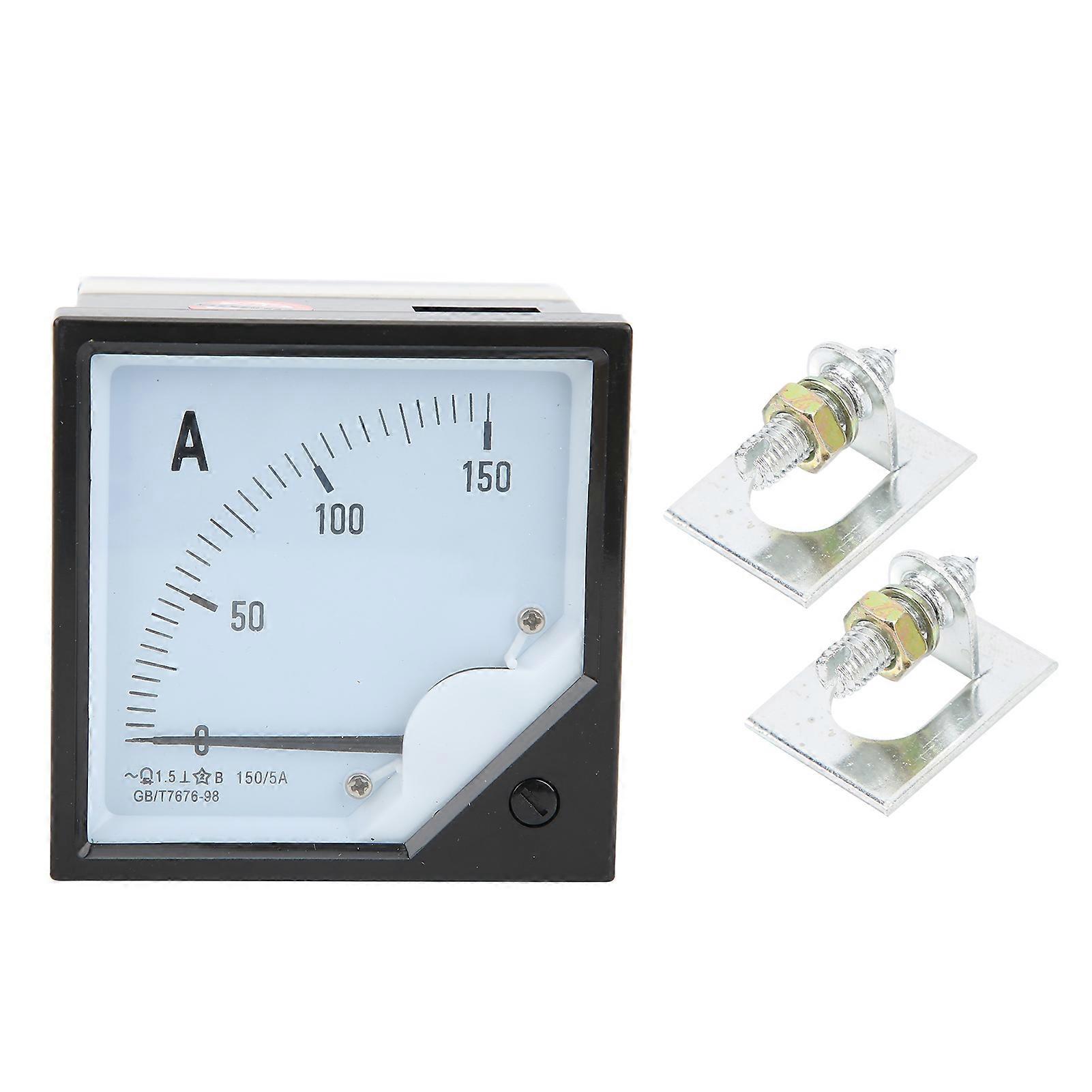 6L2 150A/5A AC Pointer Ammeter Analog Panel Current Meter Needle Panel Ampere Meter YEMAA