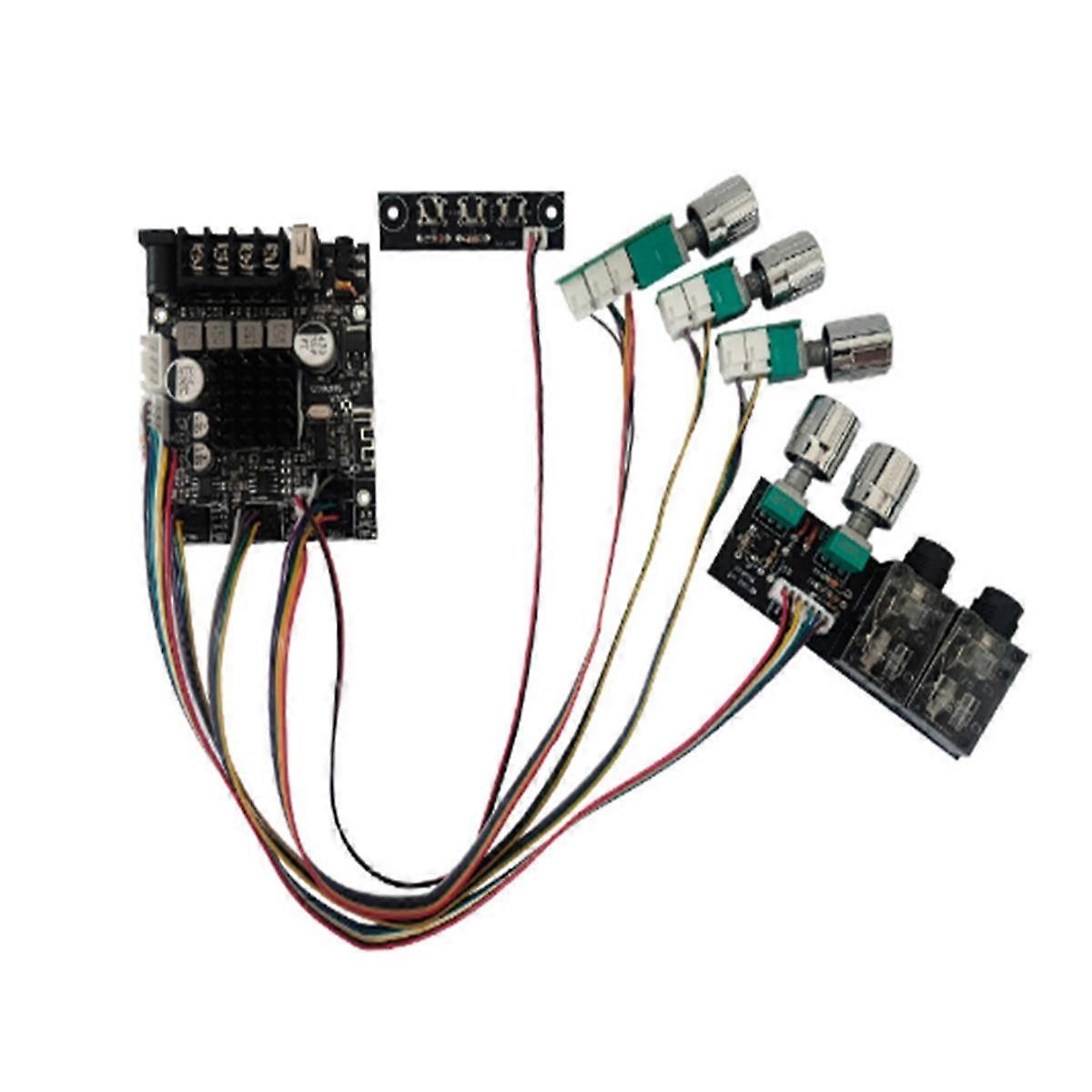 -502HS KTV Microphone Audio Integrated Machine 2.0 Channel Bluetooth Amplifier Board 50w+50w, Exter