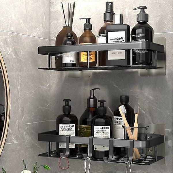 Shower shelf, 2 shower baskets, shower cubicle No drilling