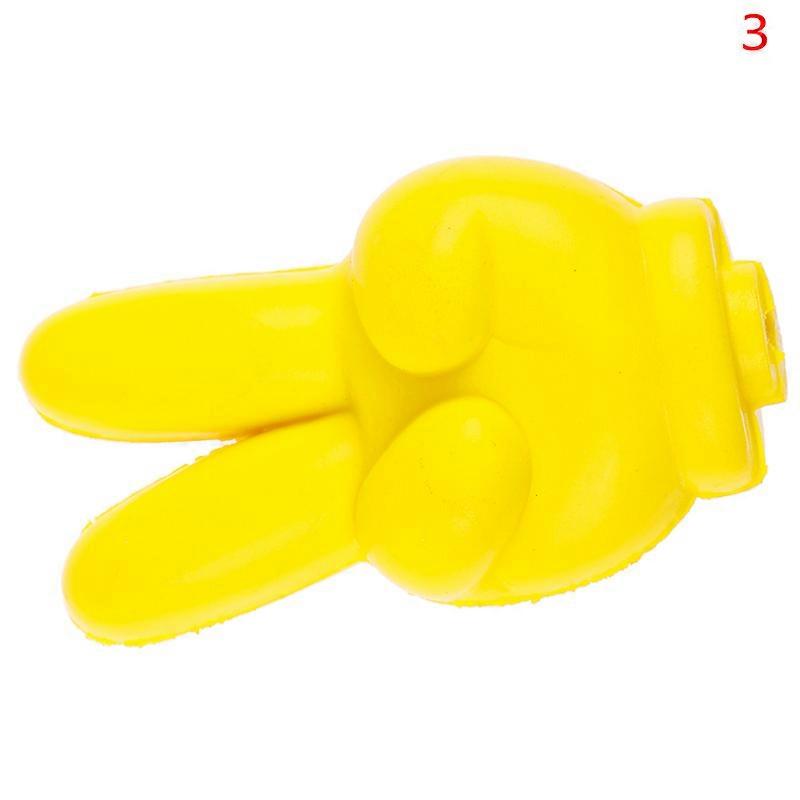 10cm Cute Yellow Finger Car Antenna Topper Eva Decorative Car Topper Balls