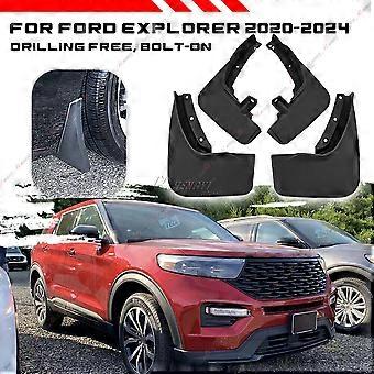 4pcs Mud Flaps Splash Guards Mudguard Fender For Ford Explorer 20-24 Front Rear