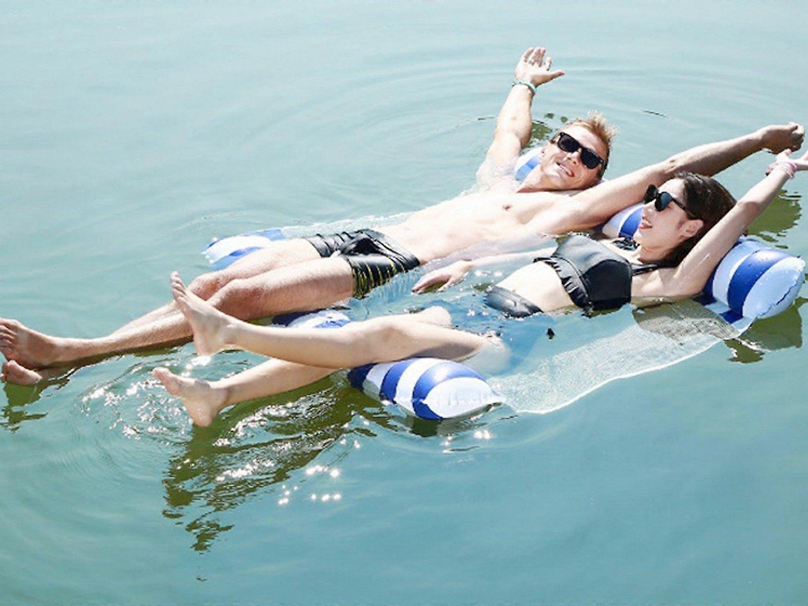 Inflatable Water Hammock Double Floating Pool Lounge Floating Chair Floating Bed