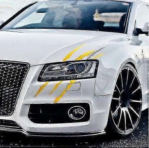auto bil klistremerker, reflekterende monster klo scratch stripe merker frontlys merket