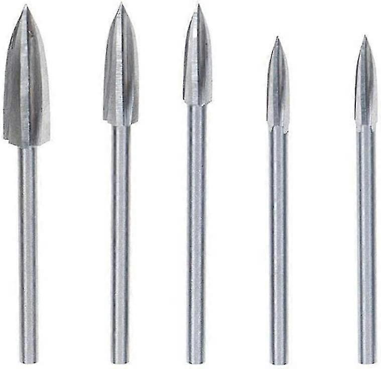 5 stycken frässnideriverktyg