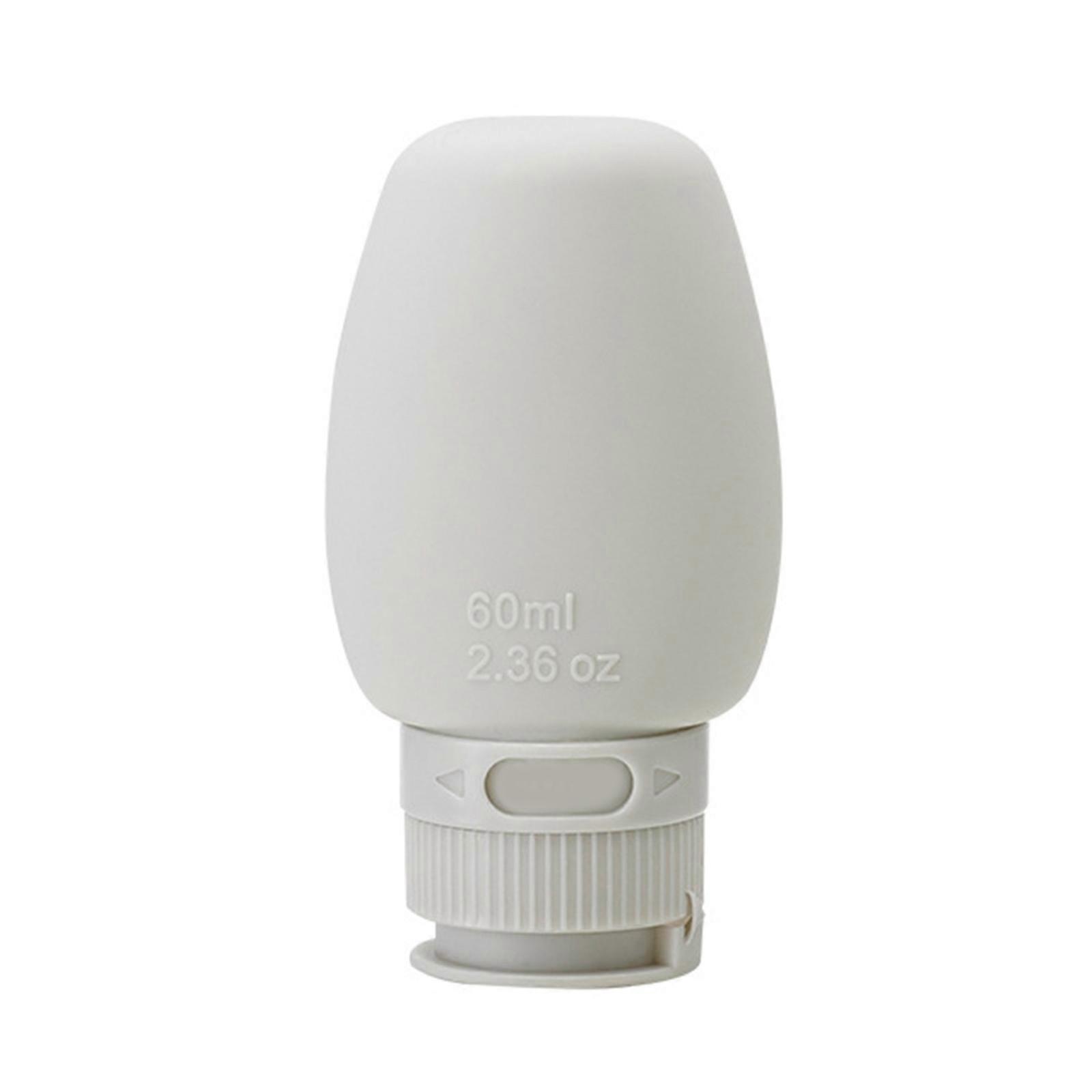 Portable Travel Silicone Dispenser Bottle 60ml/80ml Refillable Empty Bottles