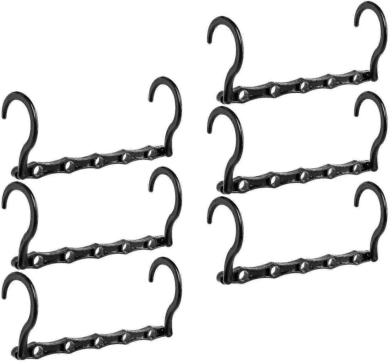 6 Pack Magic Hangers Space Saving Hangers Closet Space Saver Hanger Organizer Multi Hangers Sturdy Plastic For Heavy Clothes