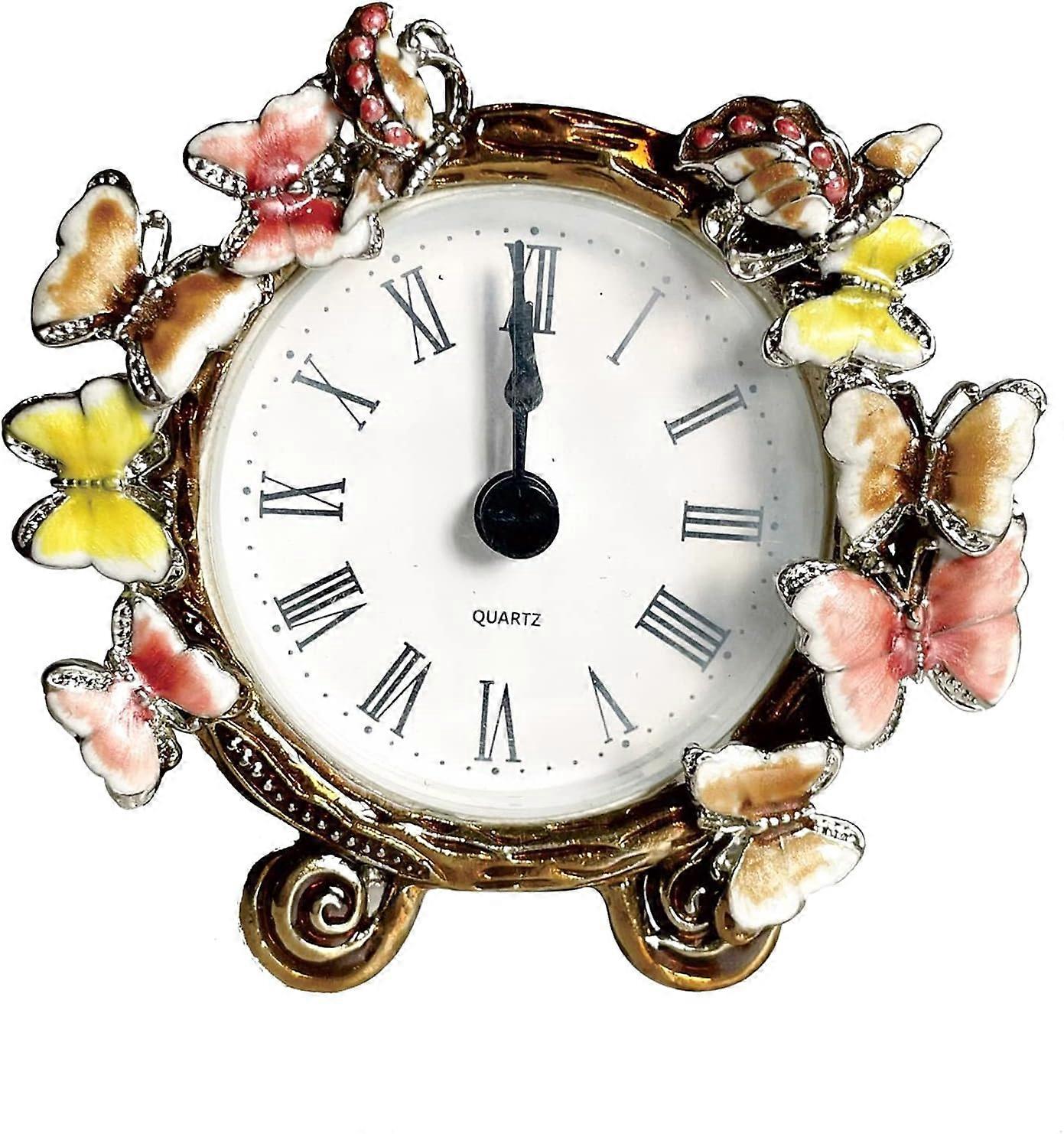 Vintage Table Clock, Retro Alarm Clock Simple Silent Antique Retro Alarm Cl