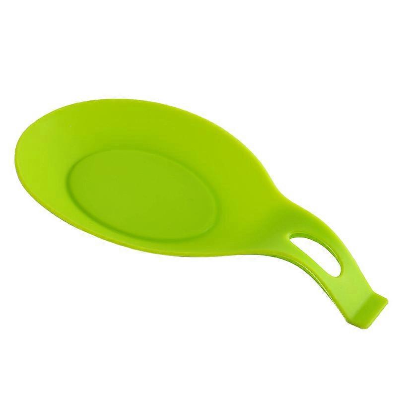 Silicone Kitchenware Insulation Spoon Holder Green