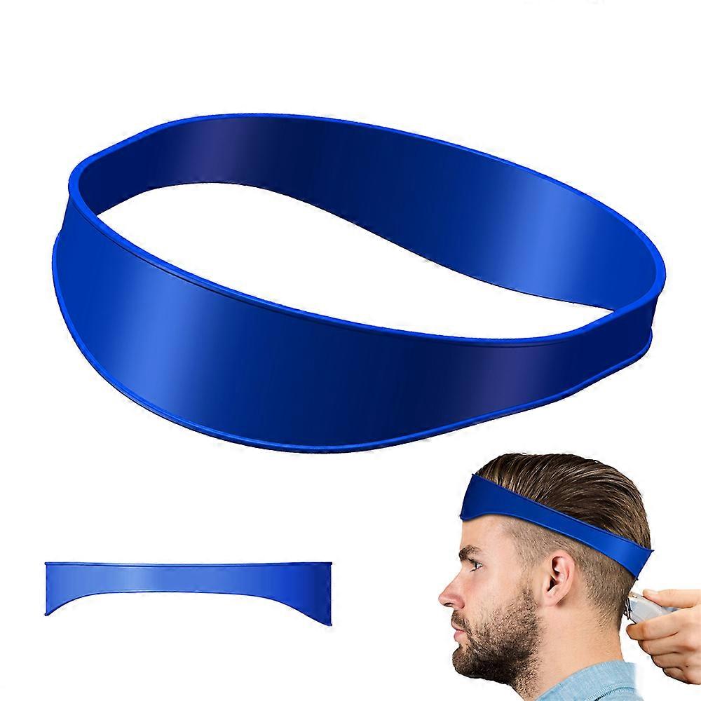 Neckline Shaving Template and Hair Trimming Guide, Non-Slip, Silicone Haircut Band for DIY Home Self Haircuts, Hands-Free Cut, Trim & Shaving Use