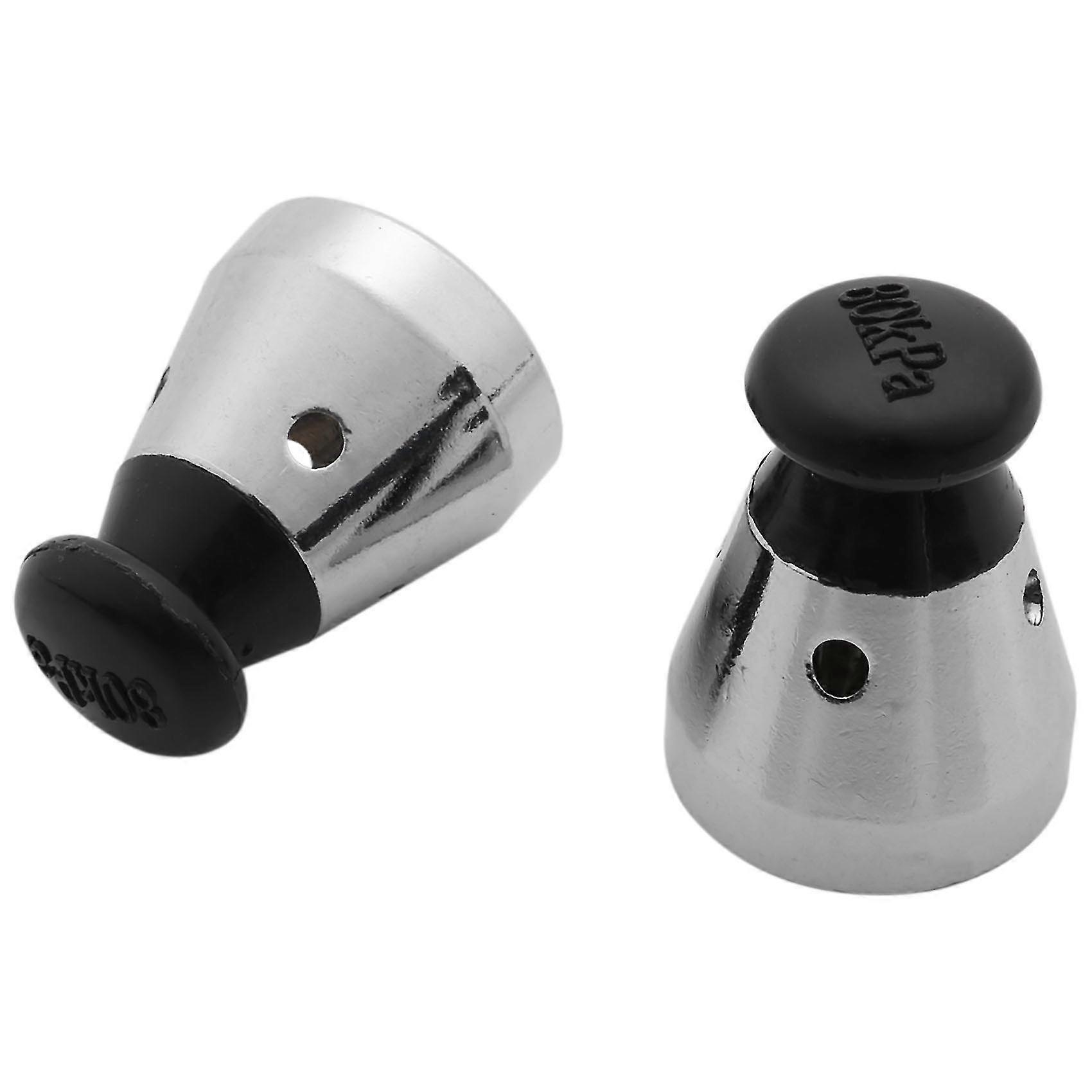 Valve de décharge d’autocuiseur 1,5 pouce de haut 2 pièces noires