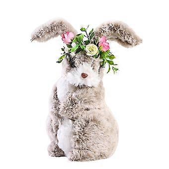 Easter Decoration Ornament Easter Simulation Bunny Plush Rabbit Dolls-sy
