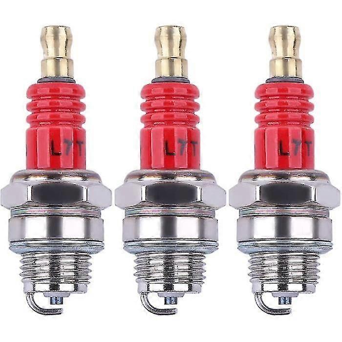 3 Pack L7T Spark Plug Compatible One Small 2 Stroke Engine Compatible Husqvarna 33cc 43cc 47cc 49cc Trimmer Trimmer Cup