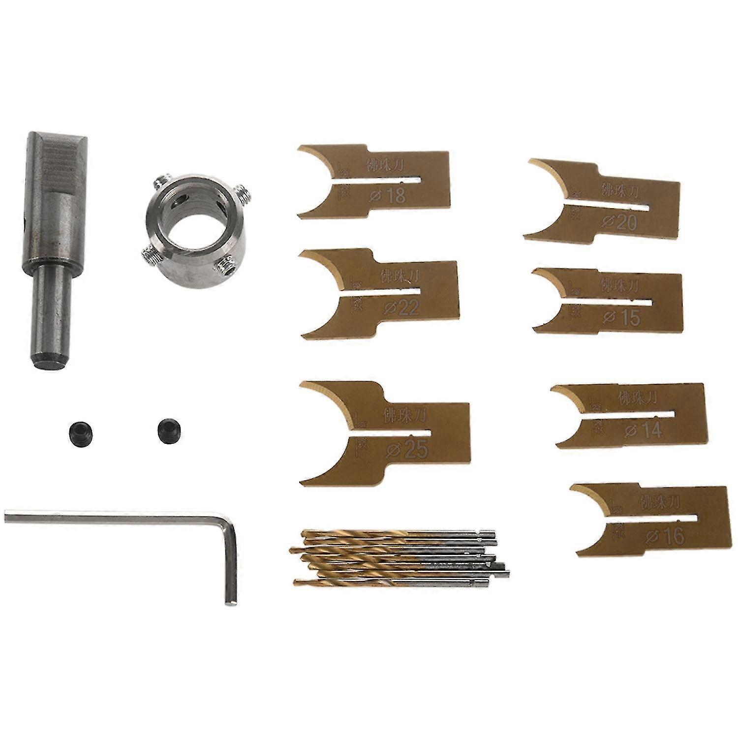 16 stk karbid ballblad trebearbeiding freser støpeverktøy perler router bit borer bit sett 14