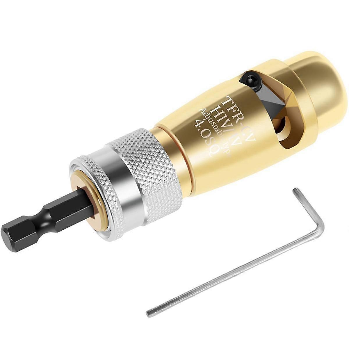 1PCS Wire Stripper, Cable Twisting Stripping Tool with Wrench, Wire Stripper Cutter Tool, (4)