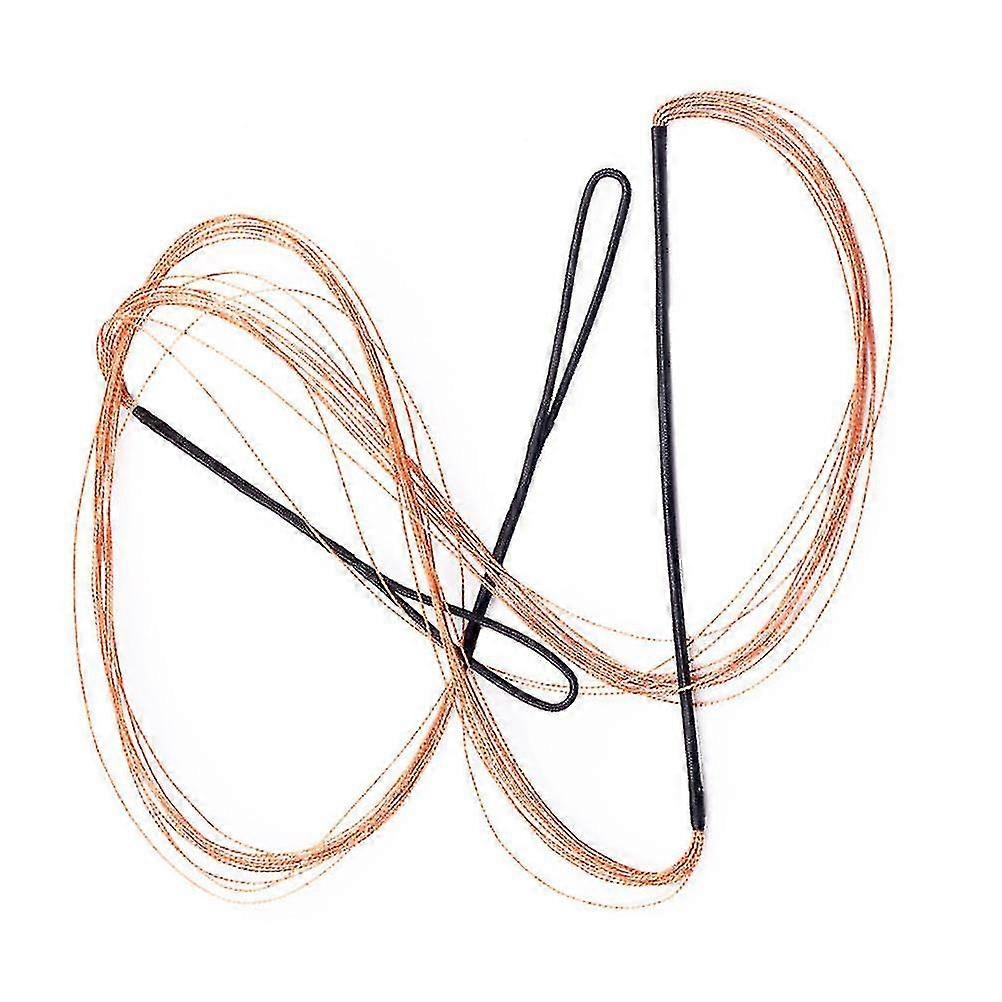 1pc Practical Archery Bow String Straight Draw Bowstring Hunting Tool (chocolate)