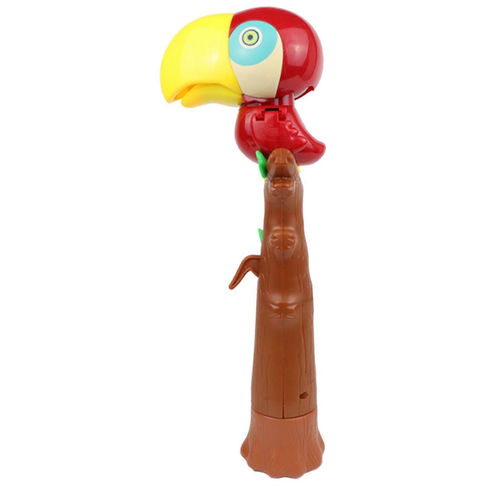 Bubble Machine Maker with Soft Light Outdoor Toys for Baby Toddlers Red