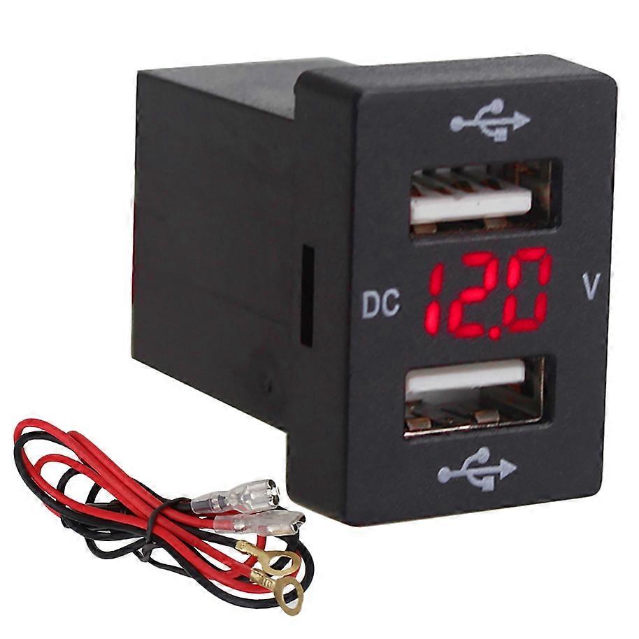 12V Car Charger with Fuse for 5V 4.2A Car Charging Socket Charger for Phone LED Display Meter Voltm