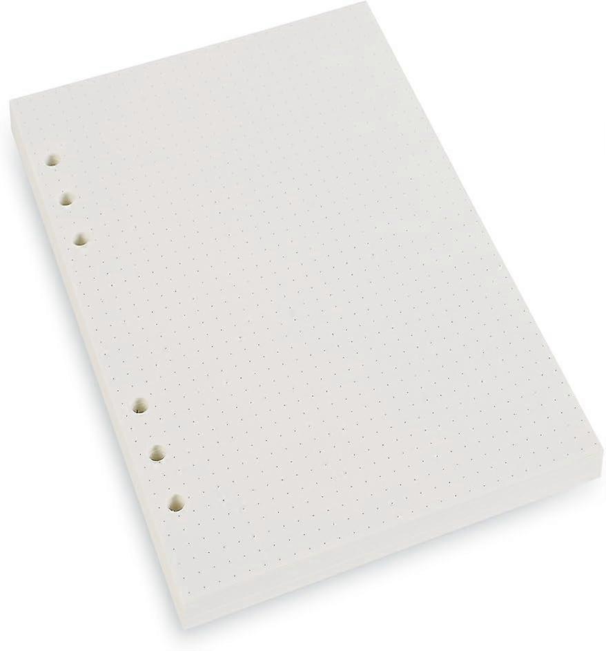 A5 6-Ring Binder/Planner Refill Paper for Filofax, 6 Hole, 45 Sheets/90Pages, Dot Grid