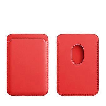 For Magsafe Magnetic Leather Slot Card Holder Wallet Case For