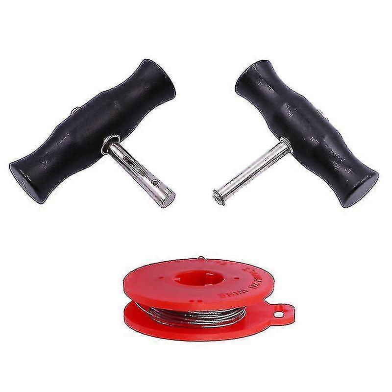 Car Windshield Removal Tool, Windshield Removal Tool Kit Includes Universal Handle, Windshield Removal Kit With 1 Roll Of Glass Cutting Line3pcs