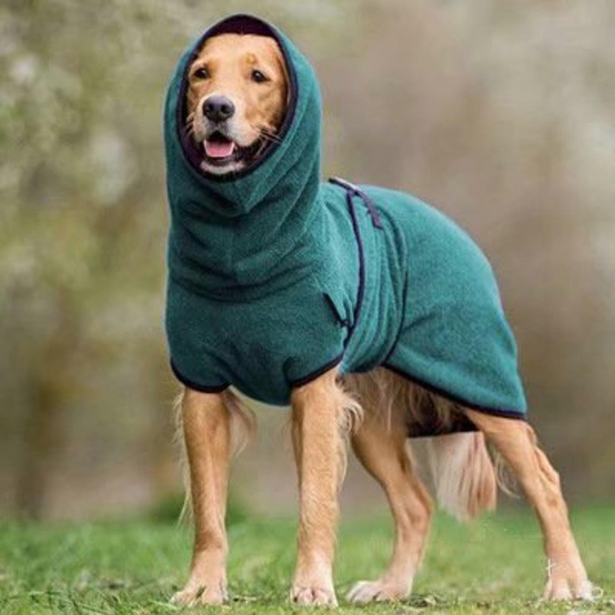 Microfiber Dog Bathrobe Quick Dry Dog Bathrobe Towel -l Green