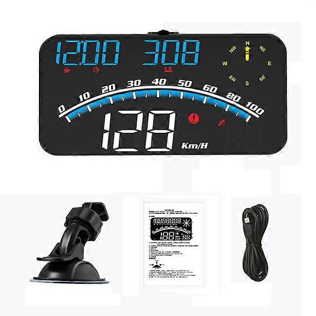 Digital Speedometer Universal GPS Car HUD Head Up Display MPH Overspeed Alarm