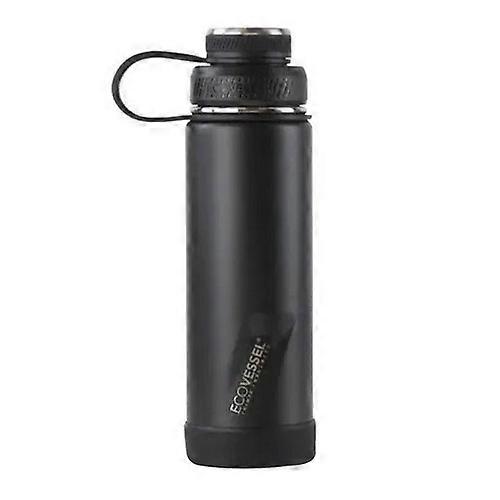 EcoVessel Black Shadow Breeze Boulder Water Bottle ,20 Oz