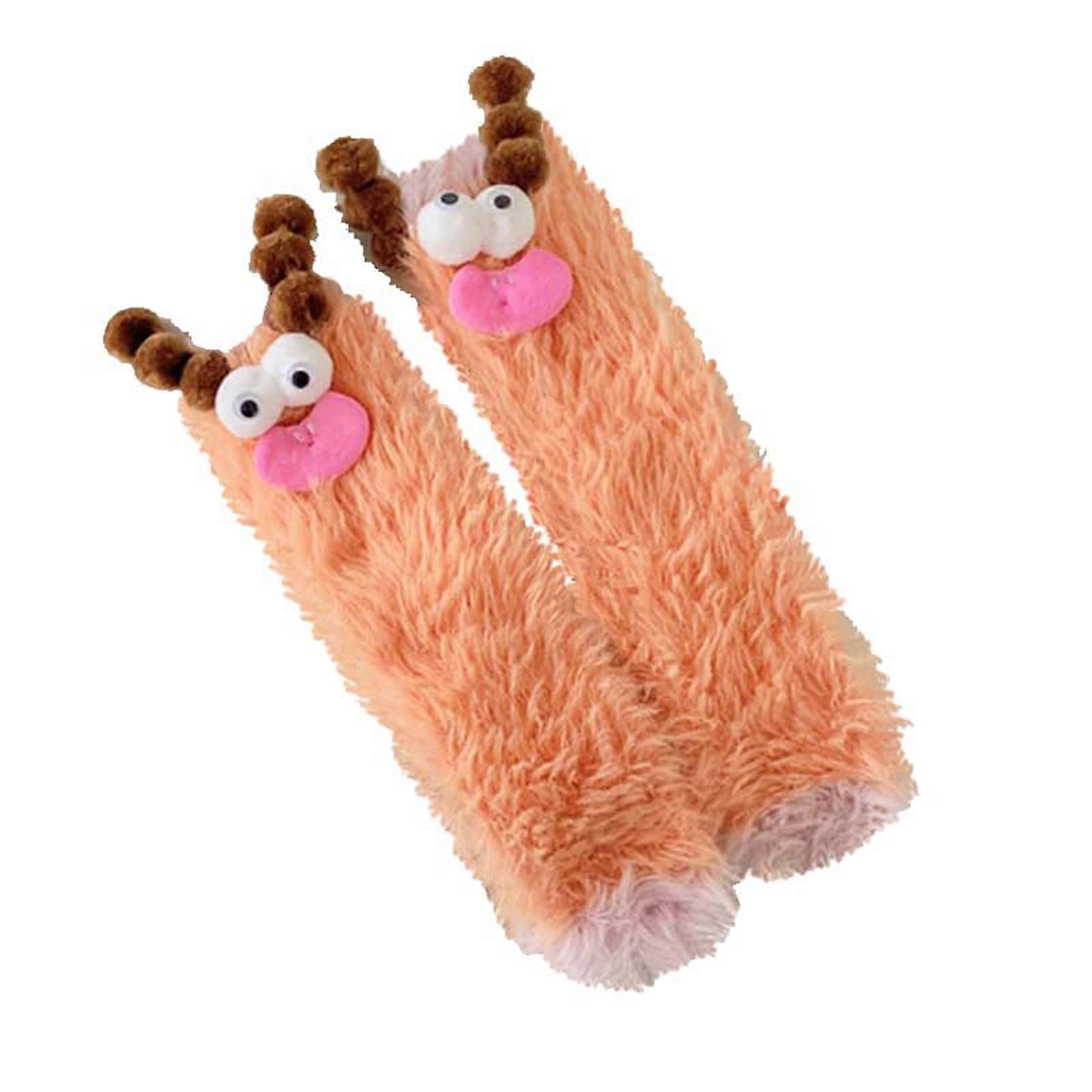 Fuzzy Animal Socks, Winter Soft Sleeping Christmas Socks