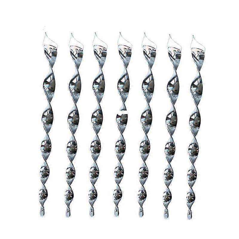 12 Pcs Bird Repellent, Luminous Spiral Reflective, Repellent Reflectors for Balcony, Fruit Trees, Vegetable Garden