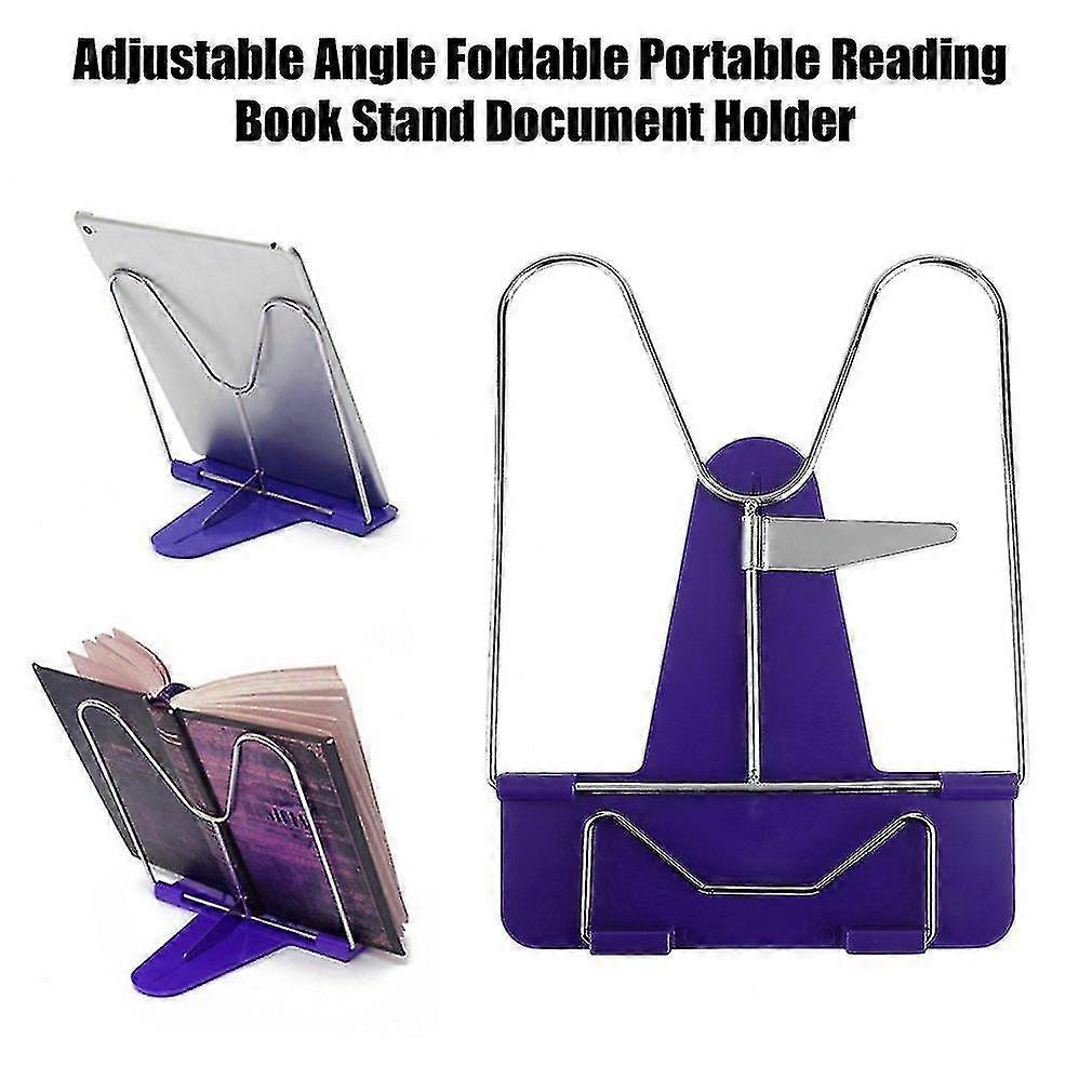 Adjustable Angle Foldable Portable Reading Book Stand Document Holder