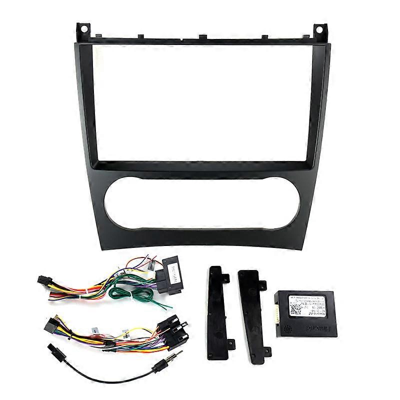 For 9" Android Car Radio Fascias For Mercedes-Benz C-CLASS W203 CL203 W209 W463 2004-2007 Power Cord Canbus BOX Frame Panel Kit