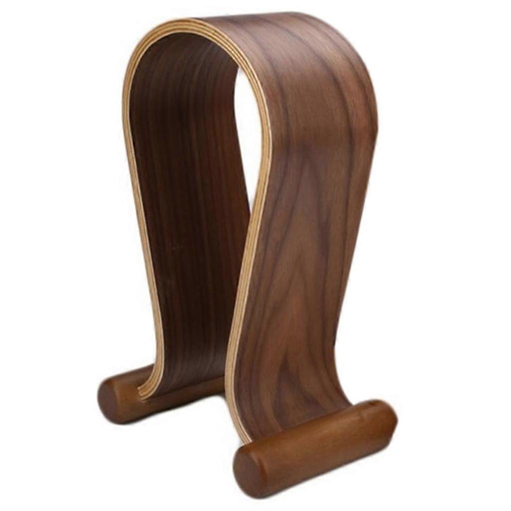Cuffia in legno Supporto per cuffie Auricolari Display Rack U Supporto a forma di legno