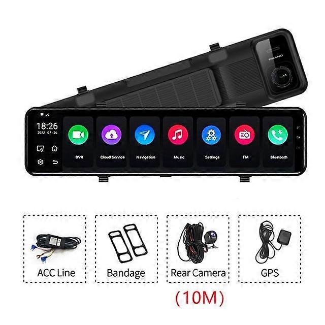 4G Android 10.0 Dash Cam 12 Inch Car Rearview Mirror ADAS FHD Auto Recorder GPS Navigation Dash Camera Rear View Mirror Car DVR