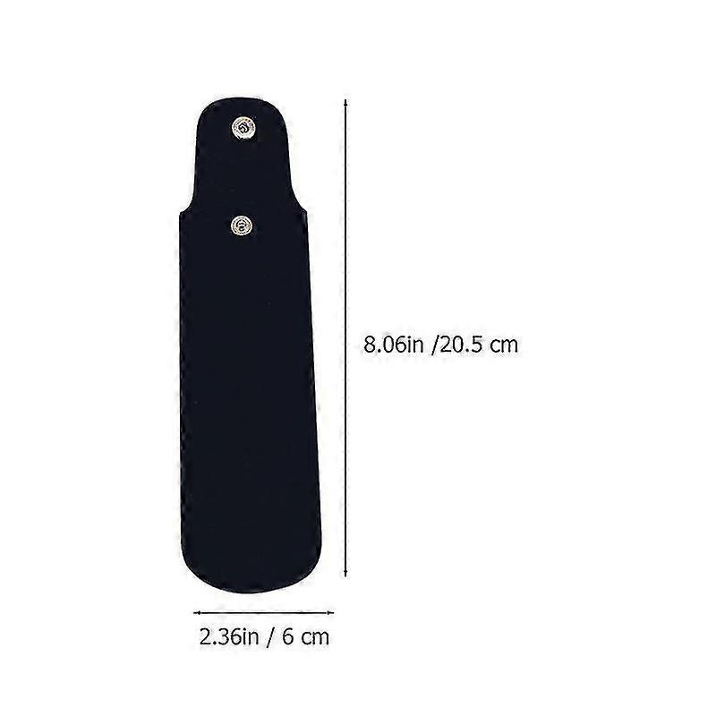 4pcs 4pcs practical 21/24-hole harmonica storage pouches blues harmonica leather cases (black)