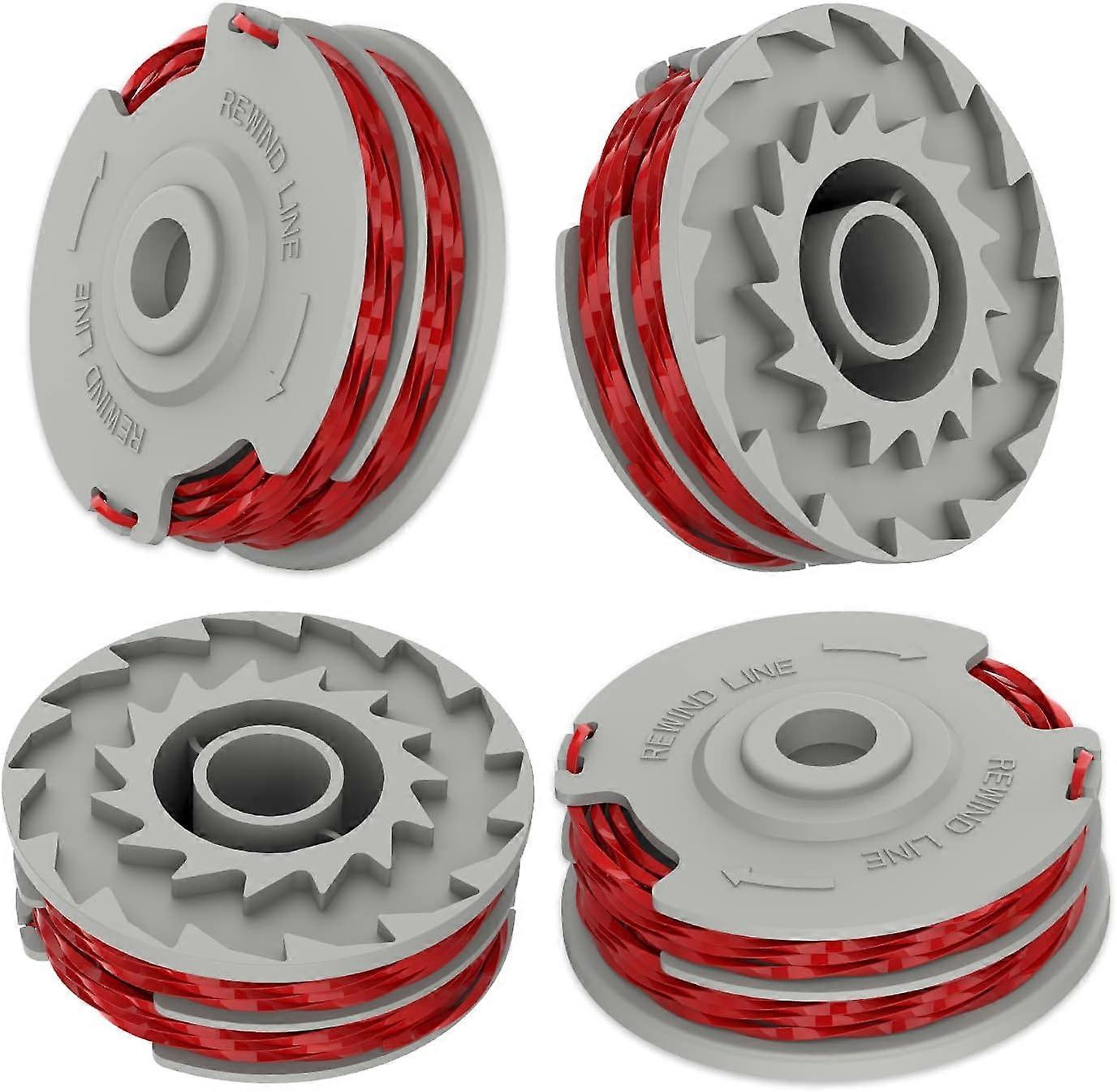 4PCS Strimmer Spool Line,Double Autofeed Spool, 0.05 in 36ft Strimmer Spool,Replace of FLY021,Compatible with Flymo Grass Trimmer