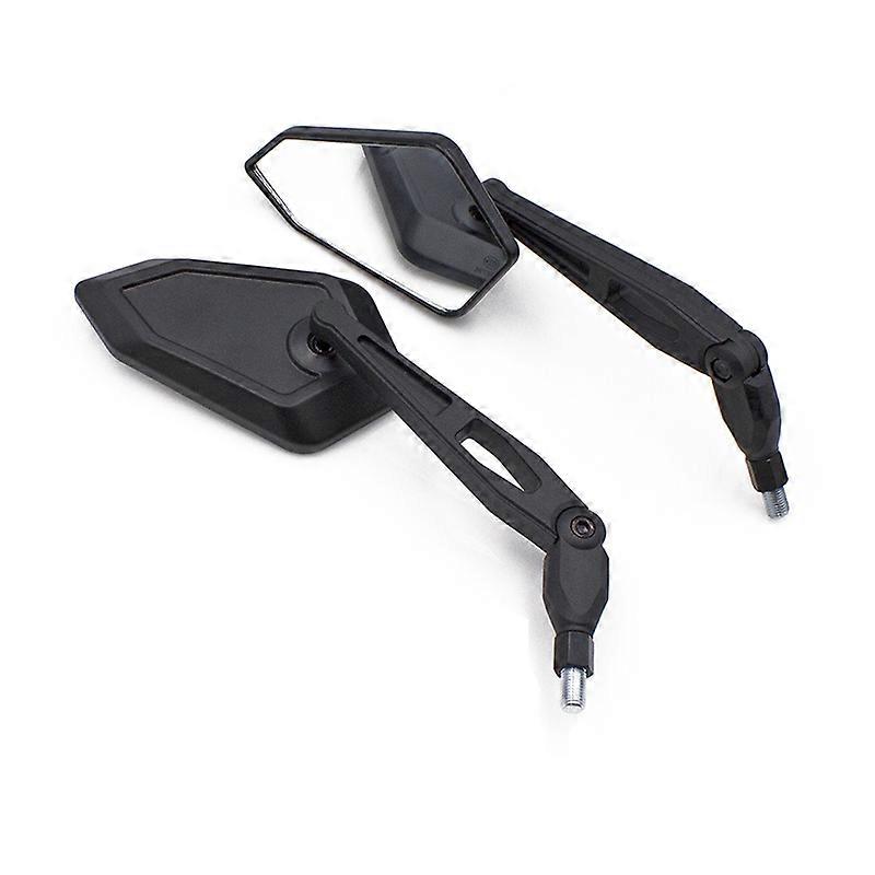 2Pcs 8mm 10mm Motorcycle Rearview Mirror Scooter E-Bike Rear View Side Mirror Electromobile Back Side Mirror For Touring Cruiser
