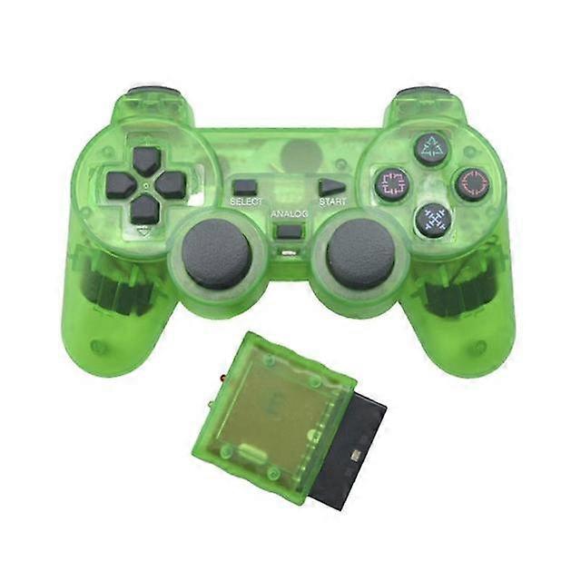 Wireless Controller Gamepad Transparent Color 2.4G Vibration Joystick Controle Gamepad for Sony PS2 Joypad Game Accessories