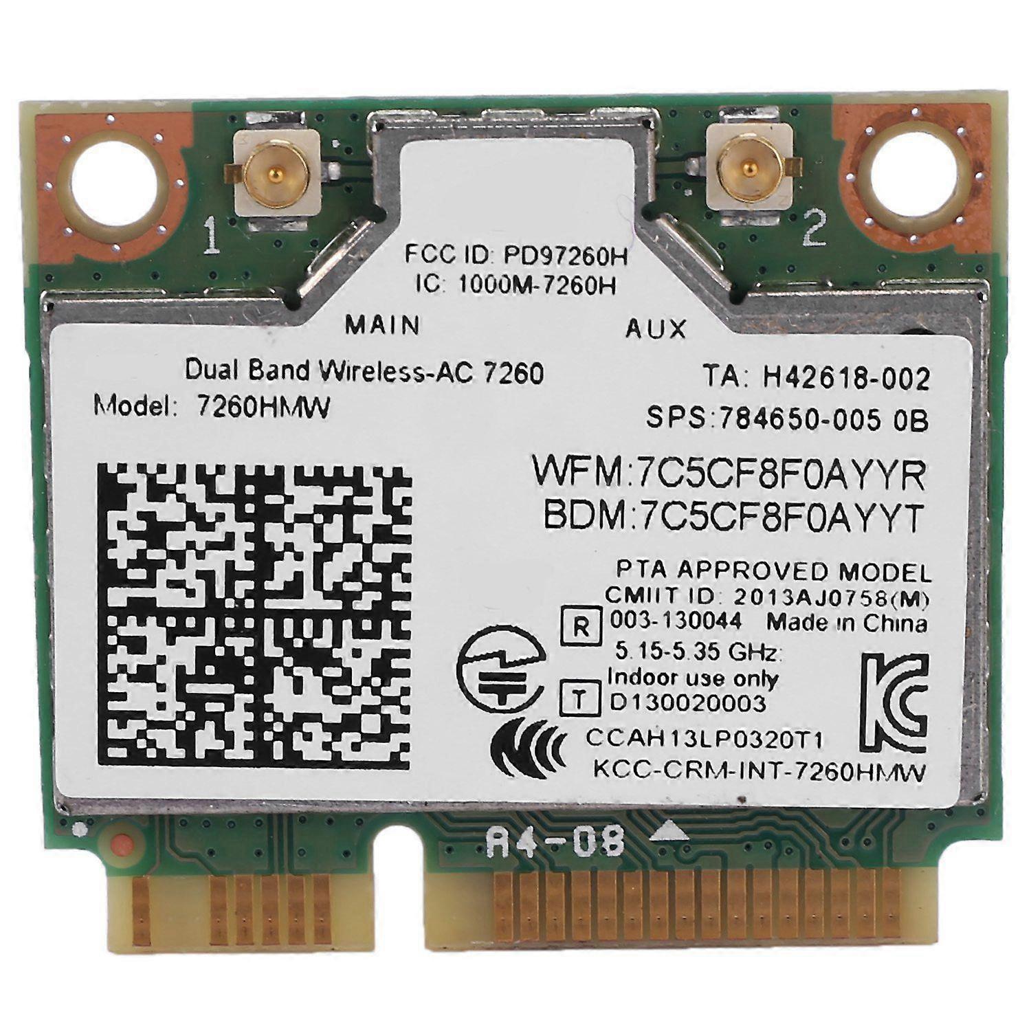 Dual Band AC1200 Wireless Adapter for 7260 7260HMW AC MINI PCI-E Card 2.4G/5G Wifi +Bluetooth 4.0 /