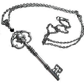 Vintage Punk Skull Key Necklace Charm Pendant Necklace Gothic