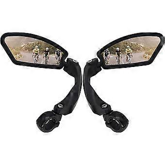 Stainless Steel HD Motorcycle Rearview Mirror (2 Piece Square) - Generation 2.0 Bike Rearview Mirror