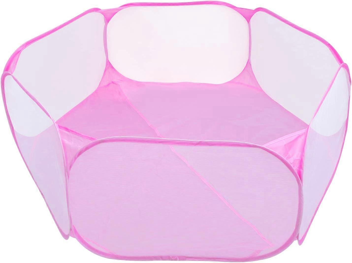 Portable Small Animal Playpen, Oxford Fence Small Animal Breathable Transparent Popular Open Playpen for Guinea Pig, Rabbits, Hamster, Chinchillas and