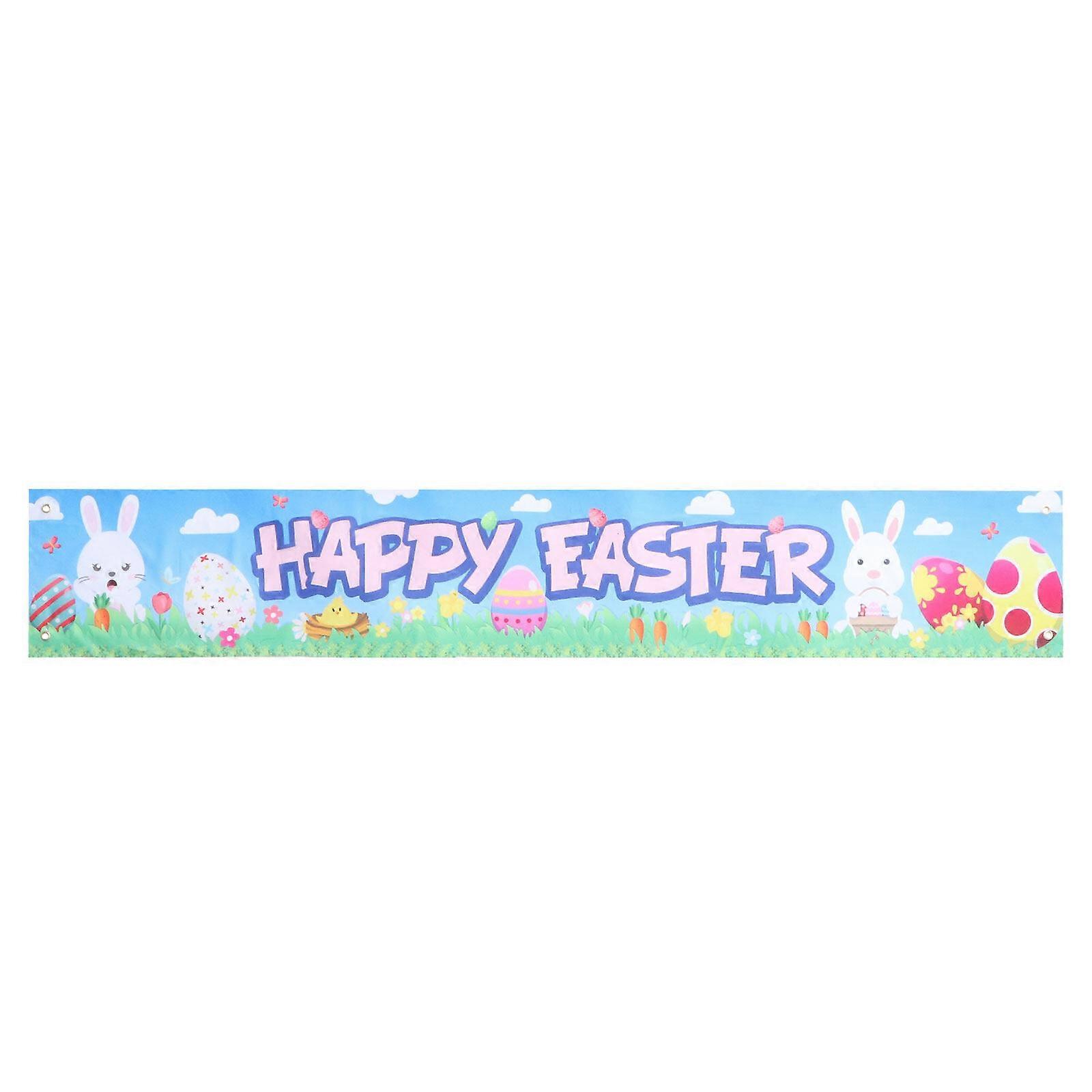 1pc Easter Banner Festive Decoration Easter Party Decoration (Colorful)