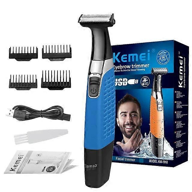 2022 Kemei Men's Electric Shaver Rechargeable Beard Trimmer Waterproof Shaver Professional Body Shaving Bald Hair Clipper Razor