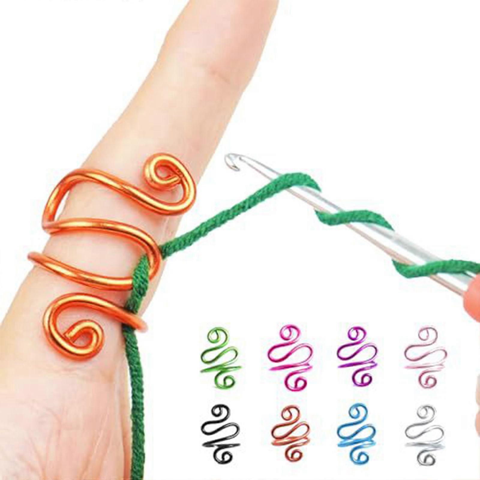 Promotion,Handmade Crochet Tension Ring Lefties & Righties Yarn Tension Control Ring,50% Offer