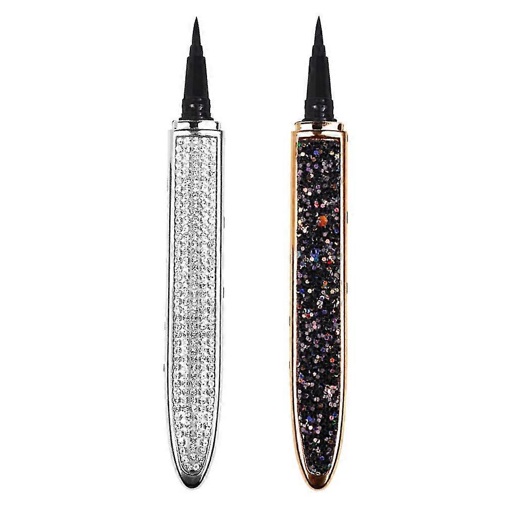 2pcs Makeup Eye Lining Pens Waterproof Eyeliners Self-adhesive Eyeliner