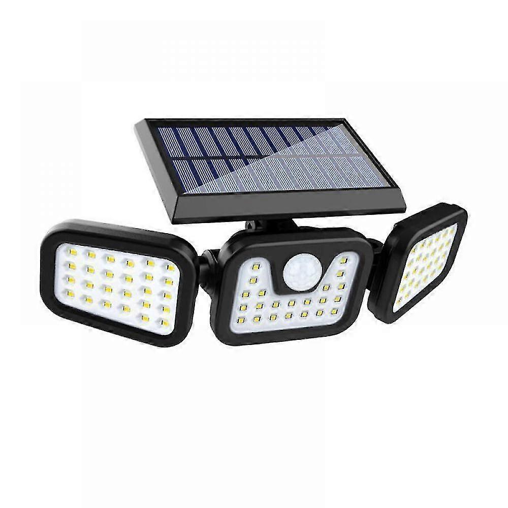 Two Solar Wall Lighta 3 Heads, Motion Sensor, 74led-215*125*125