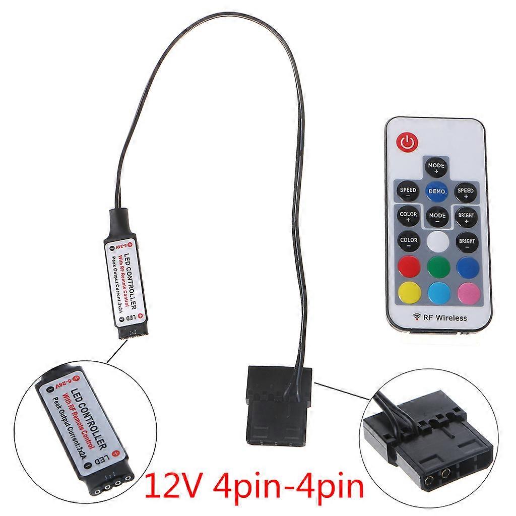Computer for Case LED Strip Controller Wireless Remote Control RGB 3Pin 5V/4Pin