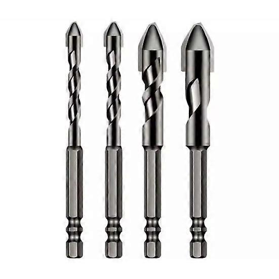 4Pcs Upgraded High Hardness Eccentric Twist Drill Bits Rustproof Corrosion Resistant Oblique Head Multifunction Drill Bit Set
