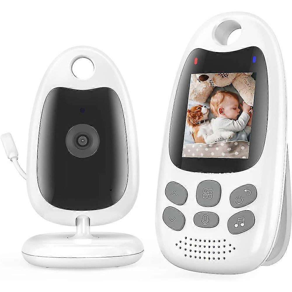 Baby monitor with camera with 2.0 inch LCD digital screen and night vision camera, intercom function